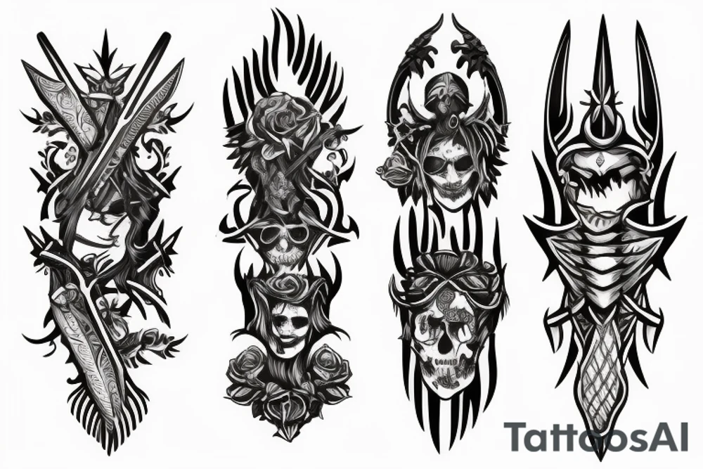 Dagger Blade tattoo idea