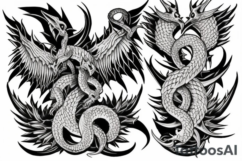 Tiamat tattoo idea