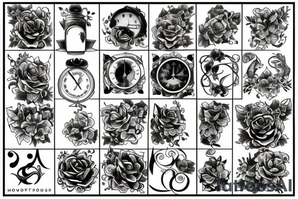 Hourglass tattoo idea