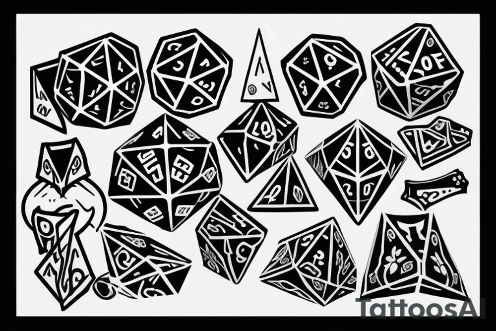 Dice tattoo idea