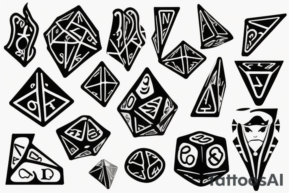 Dice tattoo idea