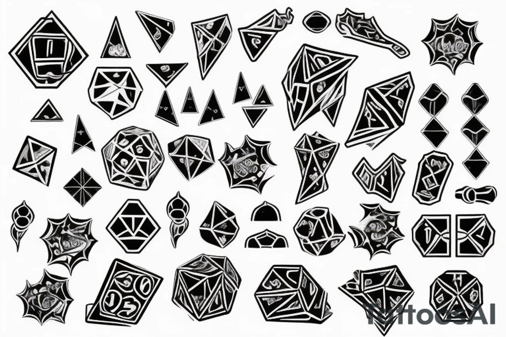 Dice tattoo idea