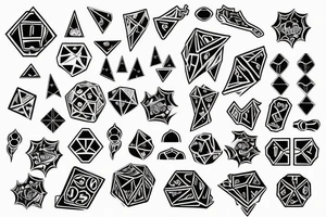 Dice tattoo idea