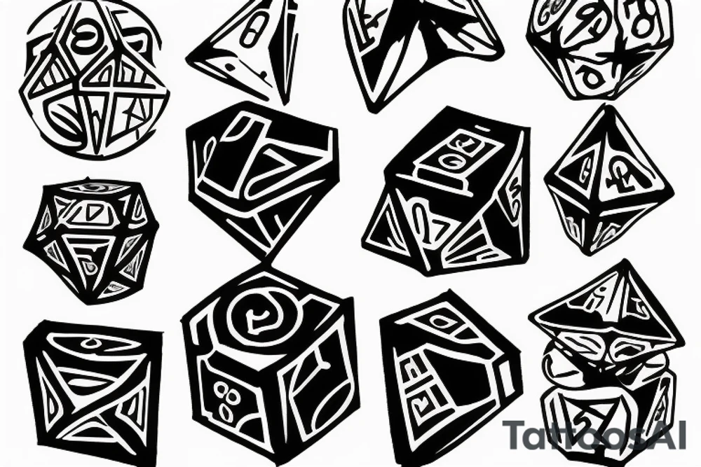Dice tattoo idea