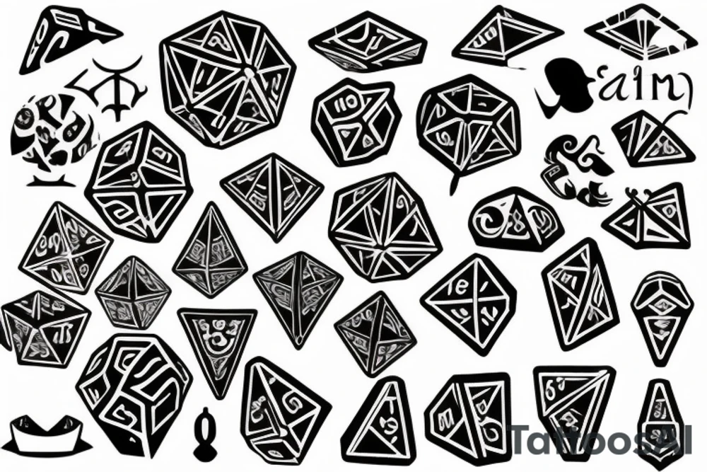 Dice tattoo idea