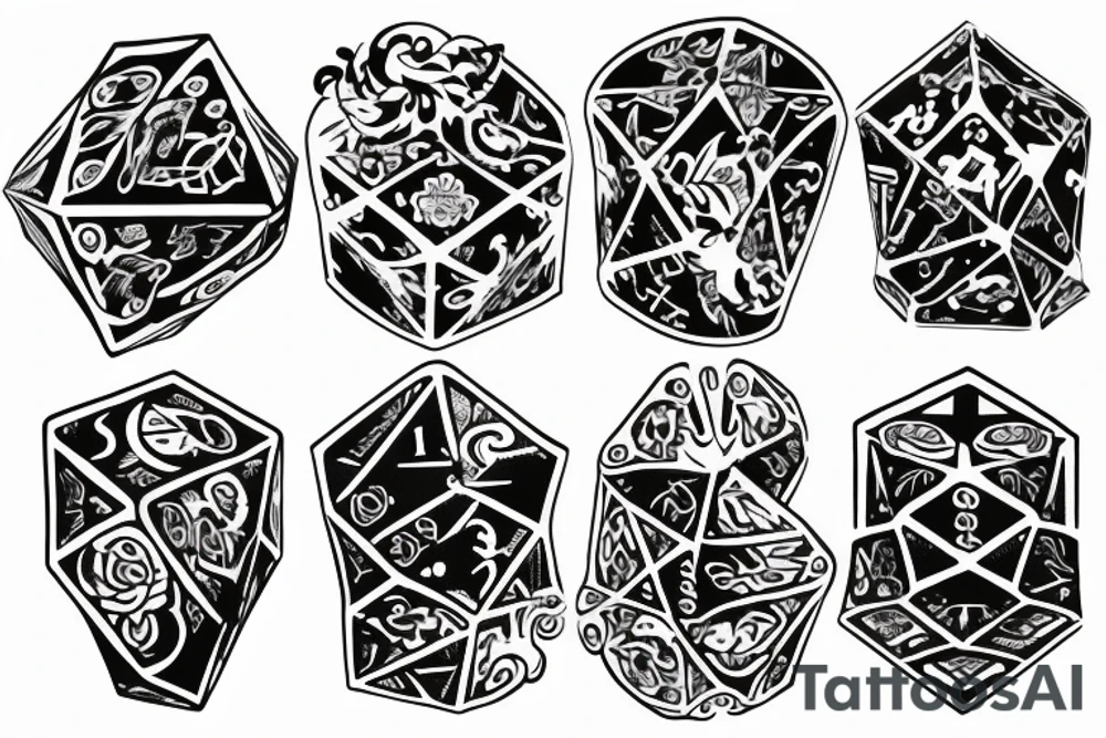 Dice tattoo idea