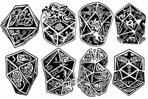 Dice tattoo idea