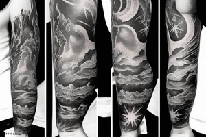god above the earth tattoo idea