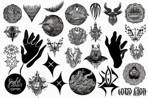 god above the earth tattoo idea