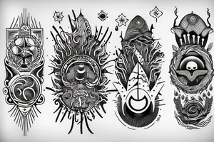 god above the earth tattoo idea