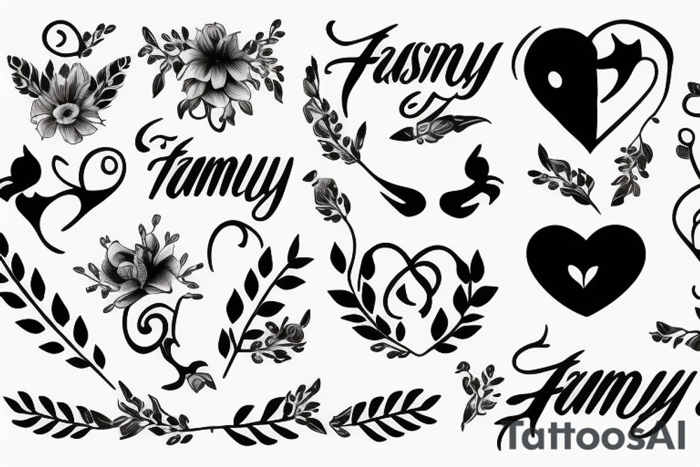 Losing a family member tattoo idea