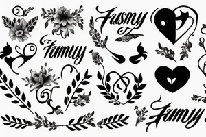 Losing a family member tattoo idea