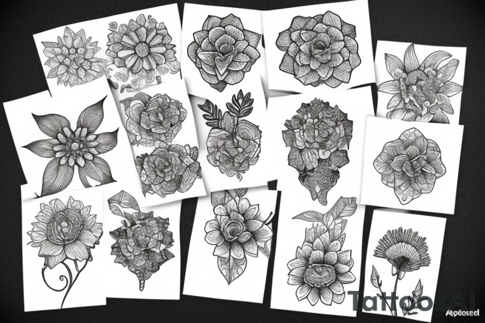 A flower tattoo idea