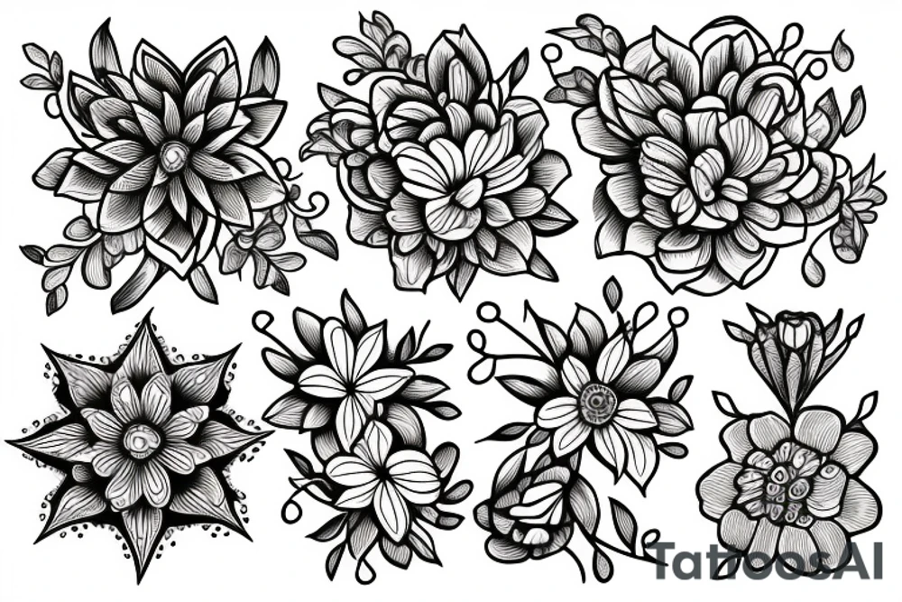 A flower tattoo idea