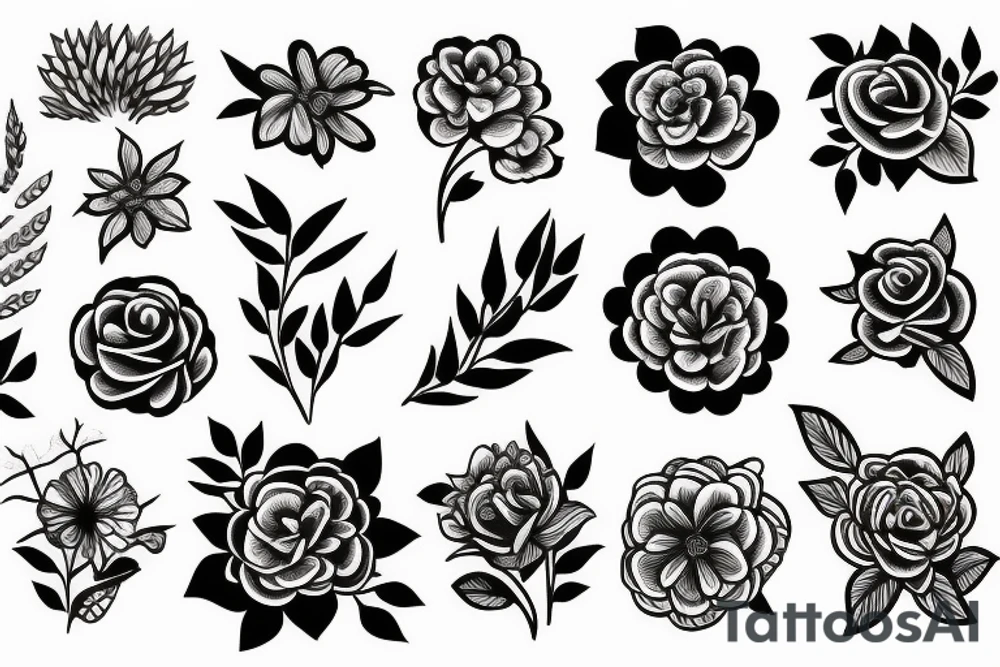 A flower tattoo idea