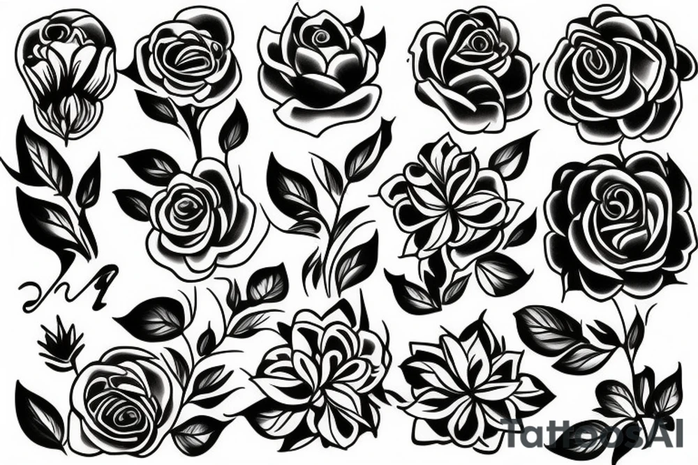 A flower tattoo idea