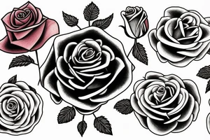 Rose in a vase tattoo idea