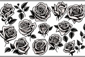 Rose in a vase tattoo idea