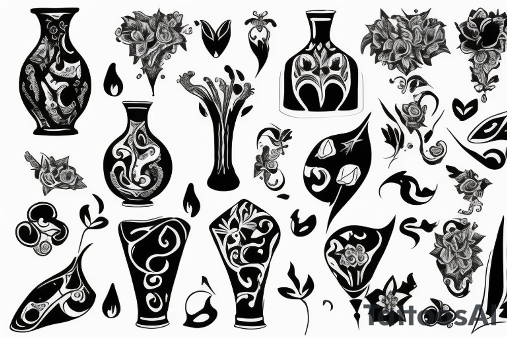 vase tattoo idea
