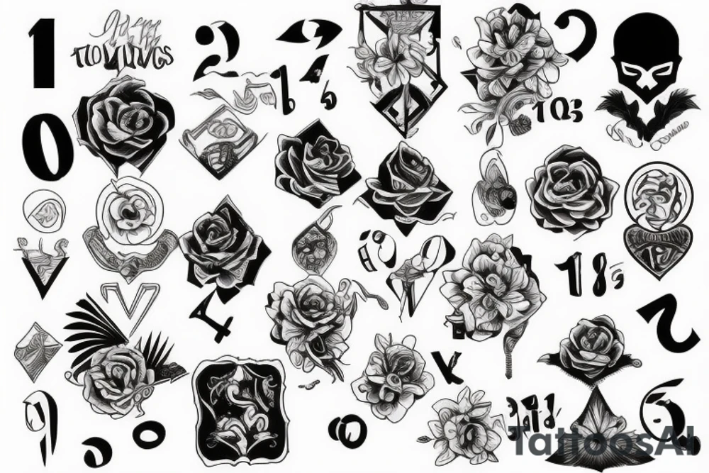 Number 7 and number 32 combined tattoo idea