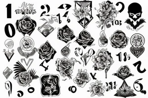 Number 7 and number 32 combined tattoo idea