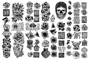 Number 7 and number 32 combined tattoo idea