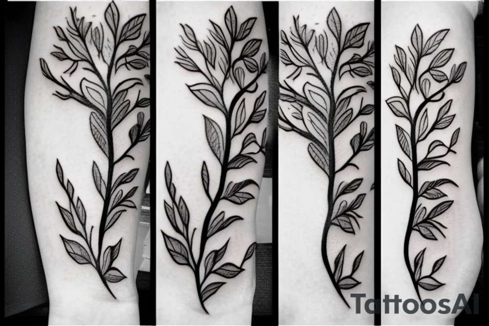 Small Branch of coffee tattoo idea