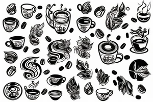 Small Branch of coffee tattoo idea