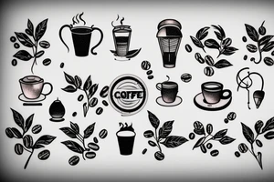 Small Branch of coffee tattoo idea
