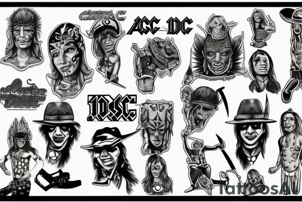 Ac dc tattoo idea