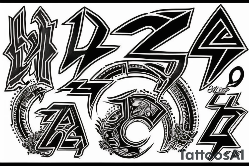 Ac dc tattoo idea
