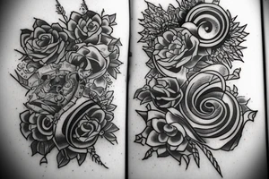 little tattos of a book tattoo idea