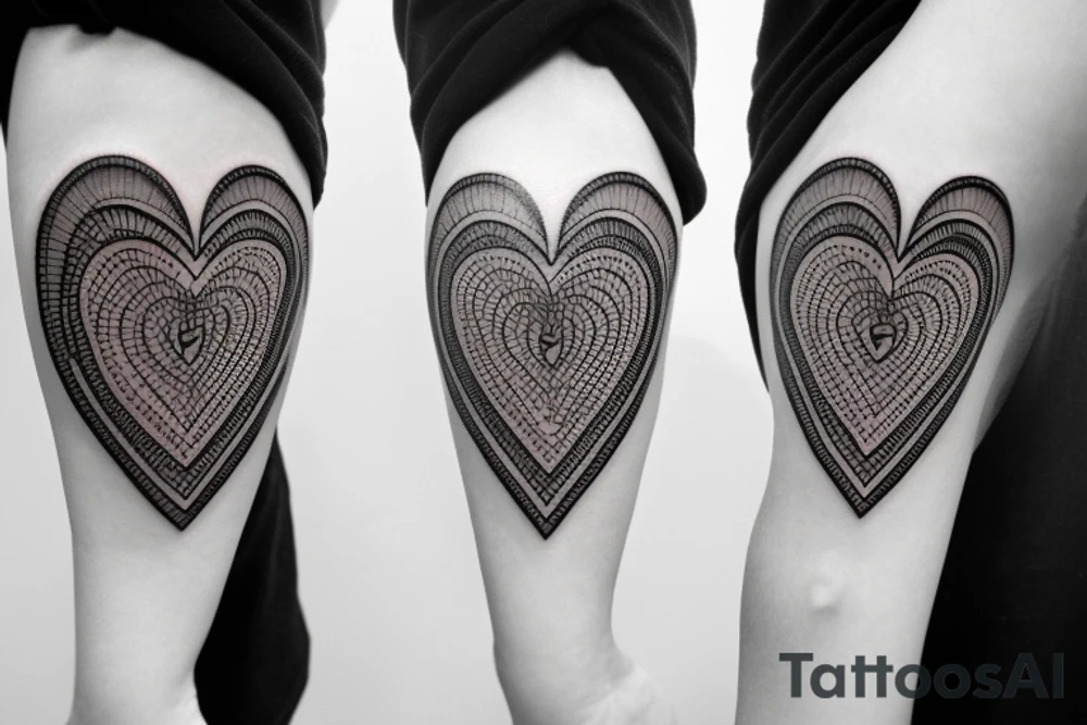 heart tattoo on arm tattoo idea