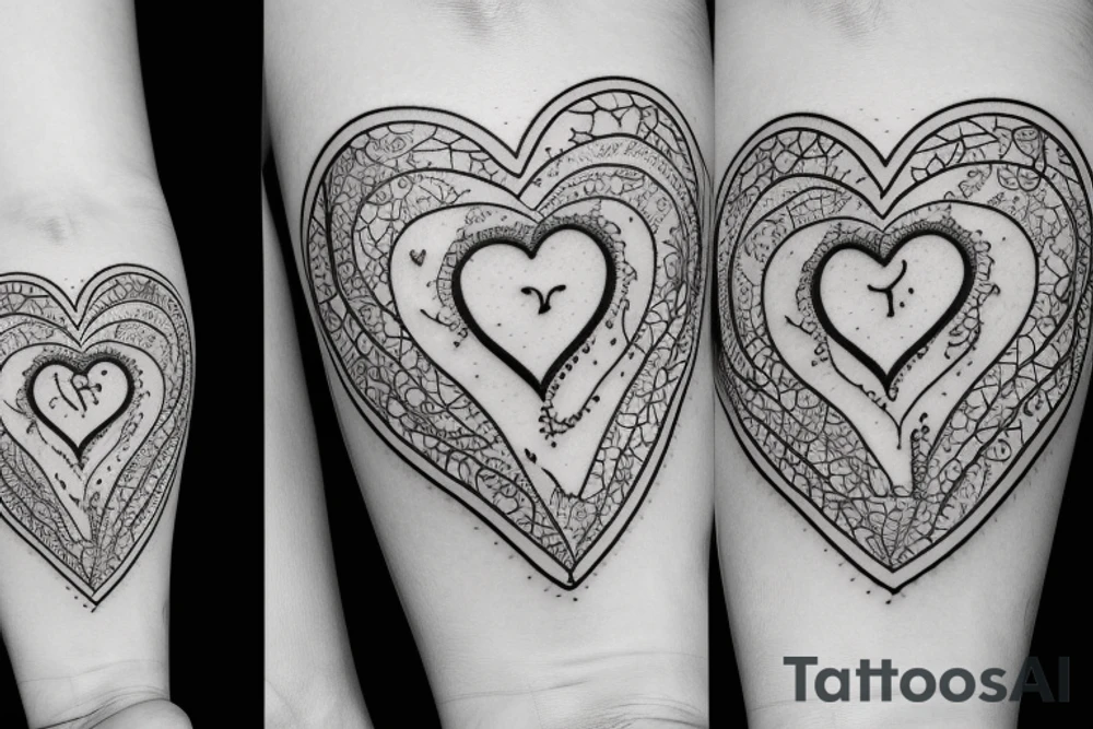 tattoo of a heart full of stitches tattoo idea