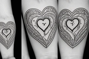 tattoo of a heart full of stitches tattoo idea