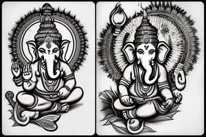 arm tattoo
ganesha
mahadev
lord vishnu
krishna
sleeve tattoo idea