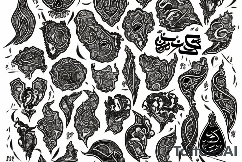 Only name Sadi in Arabic tattoo idea