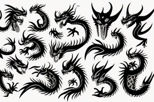 dragon devil tattoo idea