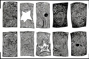 Star in fingerprint tattoo idea