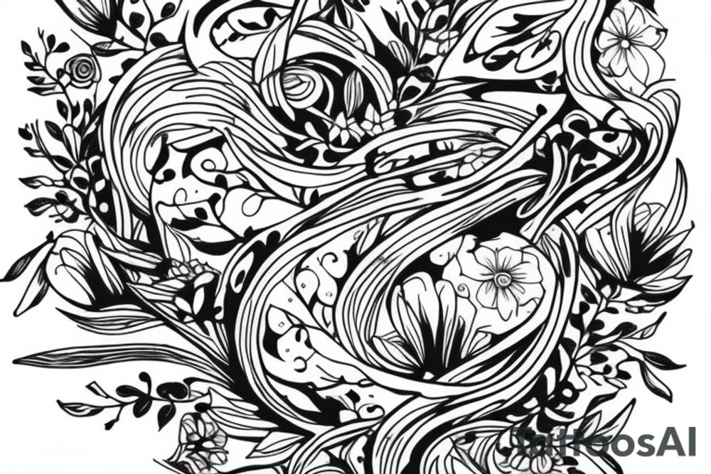 Jasmine auriculatum tattoo idea