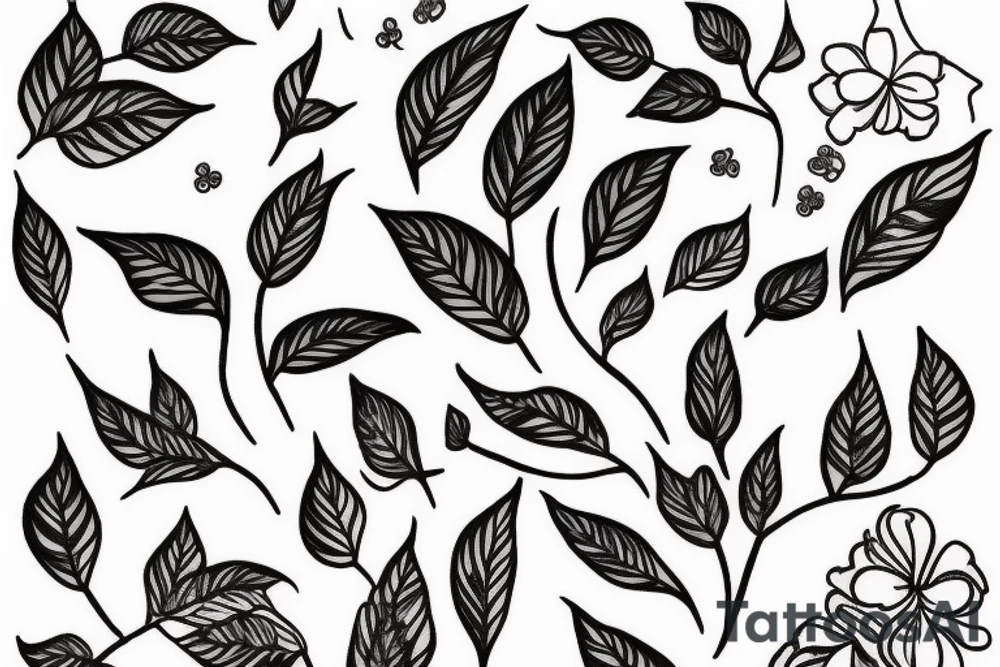 Jasmine auriculatum tattoo idea