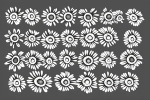daisy flower tattoo idea