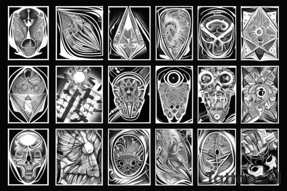 The star inside the fingerprint tattoo idea