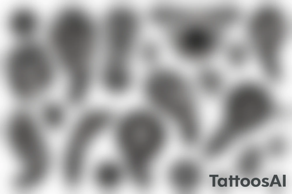The star inside the fingerprint tattoo idea