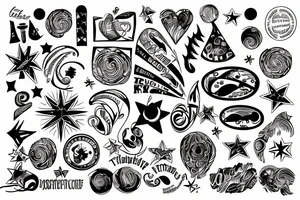 The star inside the fingerprint tattoo idea