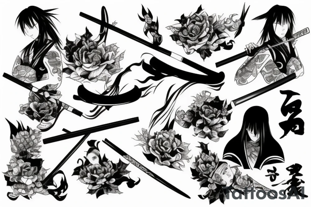 katana tattoo idea