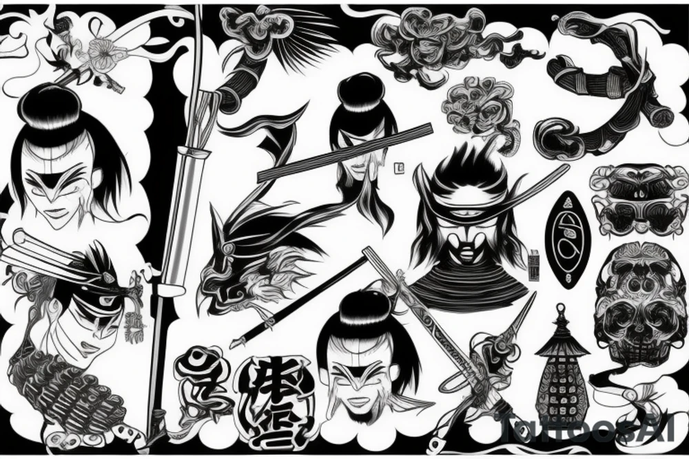 katana tattoo idea