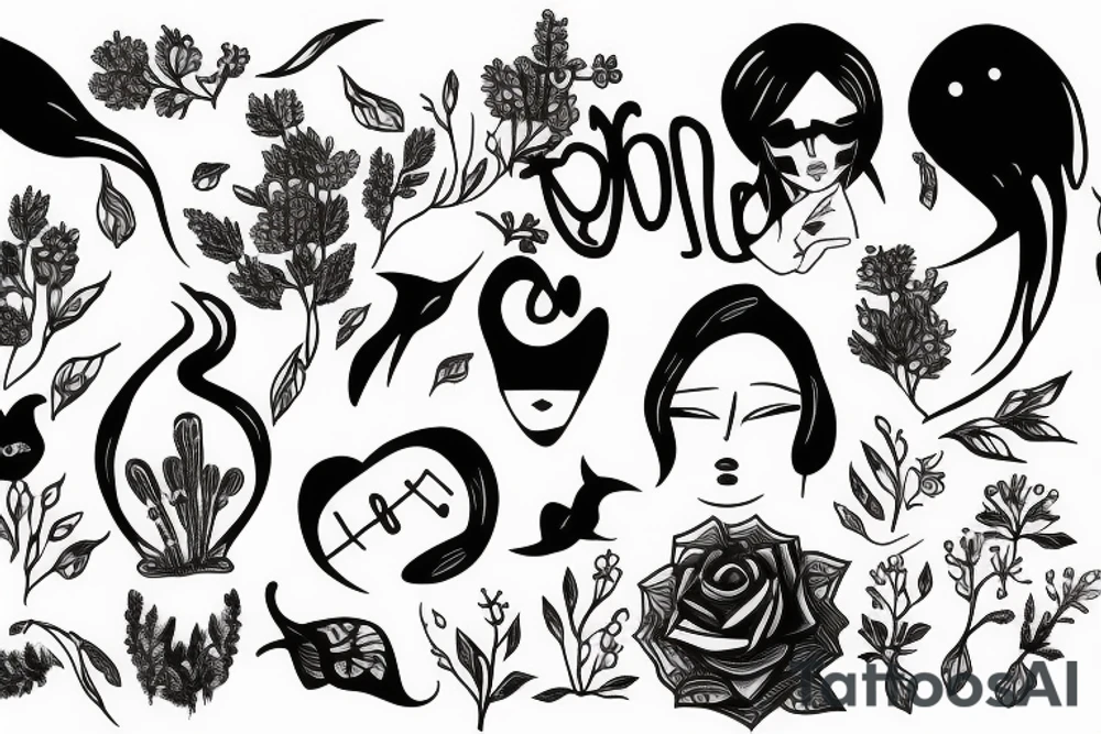 a visual representation of loneliness tattoo idea