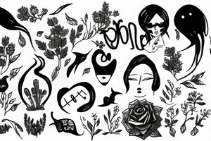 a visual representation of loneliness tattoo idea