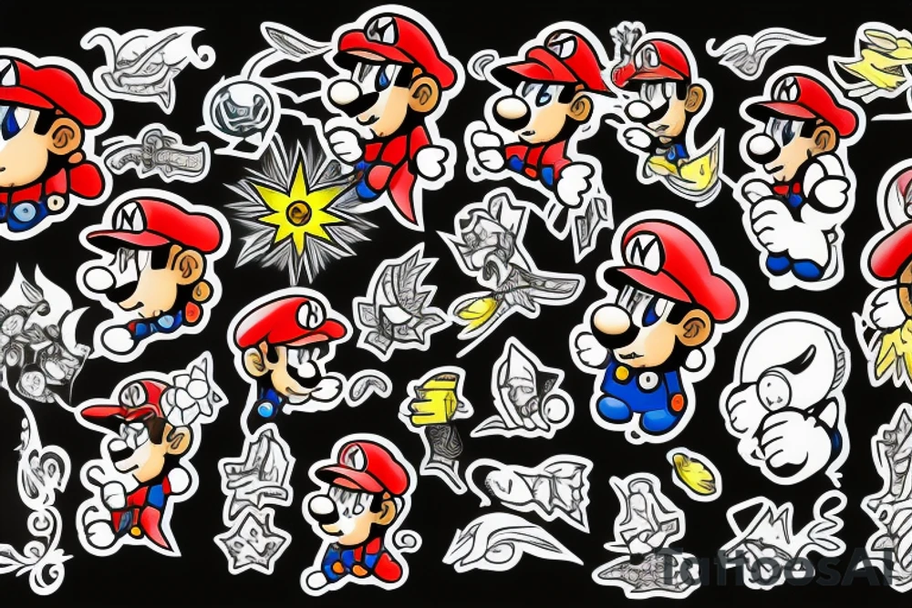 Mario tattoo idea